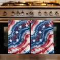 thumbnail image 1 of American Flag Tie-dye Kitchen Towels Set of 1, Blue Red Ombre Abstract Art Absorbent Dish Towels for Kitchen, Microfiber Hand Towel, Quick Drying Tea Towel for Cleaning Decorative Dishcloths, 1 of 7