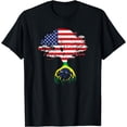 thumbnail image 1 of American Flag Tree Brazilian Roots T-Shirt T-Shirt, 1 of 4