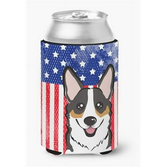 American Flag & Tricolor Corgi Can or Bottle Hugger