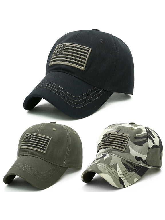 American Flag Trucker Hat, Outdoor Baseball Cap for Men Women, Adjustable Snapback Sports Cargo Casual Ball Cap, 1pcs