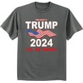 thumbnail image 1 of American Flag Trump 2024 T-shirt Mens Graphic Tee, 1 of 1