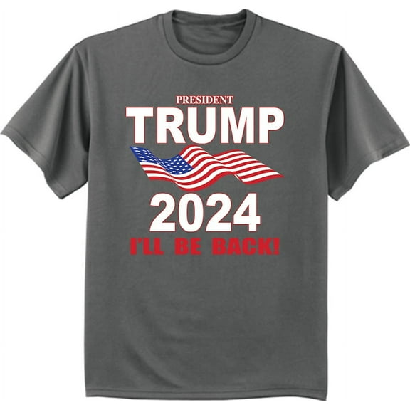 American Flag Trump 2024 T-shirt Mens Graphic Tee
