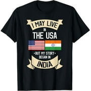 American Flag UAD Indian India Gift Roots T-Shirt T-Shirt