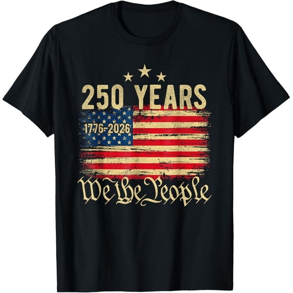 American Flag USA 250th Anniversary T-Shirt