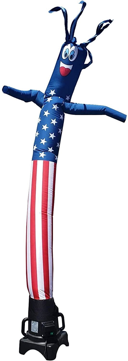 American Flag USA 8 Foot Tall Inflatable Tube Man Air Powered Waving ...