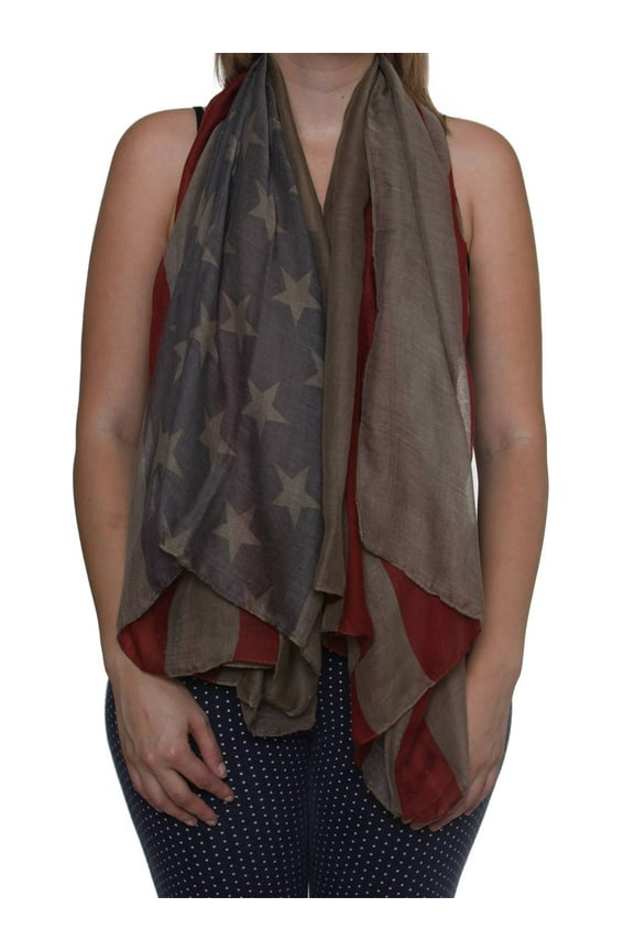 American Flag USA Flag Scarf, Army Green (2 pack)