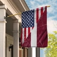 thumbnail image 1 of American Flag USA Latvia Half American Friendship Latvian Patriotic Garden Flag (29.5x39.5) Double Sided-USA Flags Premium Polyester-Decorative Indoor Outdoor Flag, 1 of 5