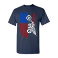 thumbnail image 1 of American Flag USA Motor Eagle Patriotic DT Adult T-Shirt Tee, 1 of 2