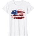 thumbnail image 1 of American Flag USA of America US 4th of July T-Shirt Patriotic Gift, 1 of 3