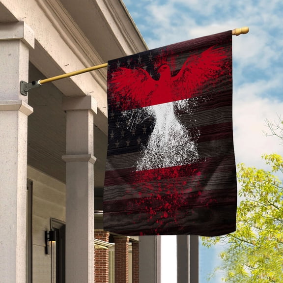 American Flag- A UStrian Flag A UStria US Friendship Forever July 4 Decoration House Flag (29.5x39.5) Double Sided-USA Flags Premium Polyester-Decorative Indoor Outdoor Flag