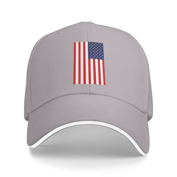 American Flag Unisex Sandwich Cap Classic Baseball Capunisex Adjustable Casquette Dad Hat