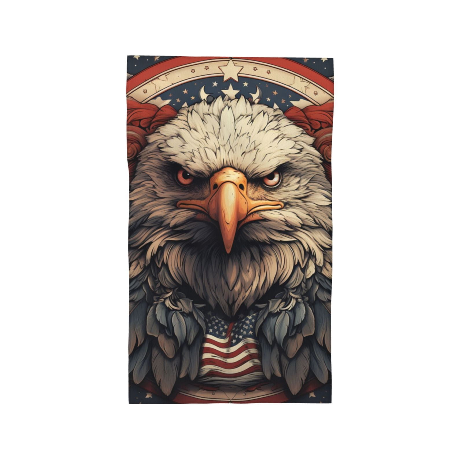 American Flag United States Navy Eagle 27.5" x 16" Ultra Soft Hand Towel, Face Wash Cloth for Bathroom, Gym, Travel, Pool