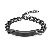 American Flag Urn Bracelet for Ashes for Human Pet Stainless Steel Cremation Jewelry Memorial Keepsake Link Chain Bangle for Loved One Ash