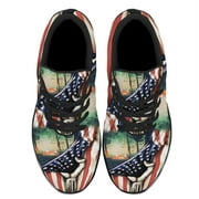 American Flag Us Camping Shoes Womens Fashion Sneakers Tennis Running Shoes for Men Women Black Size 13