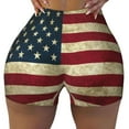 thumbnail image 1 of American Flag Usa Workout Shorts For Women Scrunch Butt Lifting Yoga Gym Seamless Booty Biker Shorts Large, 1 of 9