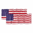 thumbnail image 1 of American Flag Valances for Windows, Retro Rustic Stars And Stripes US Flag Light Filtering Kitchen Curtains, Rod Pocket Window Valance Curtains for Living Room Bedroom, 42" W x 18" L, 2 Panels, 1 of 9