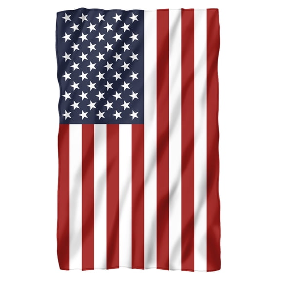 American Flag Vertical Fleece Blanket 36' x 58'
