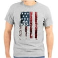 thumbnail image 1 of American Flag Vertical Star Antique Men's Graphic T Shirt Tees Brisco Brands S, 1 of 6