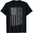 thumbnail image 1 of American Flag Vintage Patriotic Distressed American Flag T-Shirt, 1 of 5