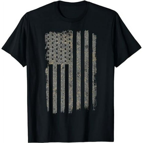 American Flag Vintage Patriotic Distressed American Flag T-Shirt
