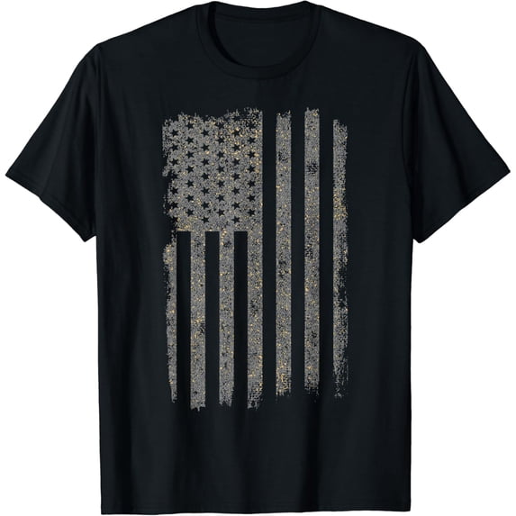 American Flag Vintage Patriotic Distressed USA Flag T-Shirt mens t shirt,black,women,funny,misfits,men,journey
