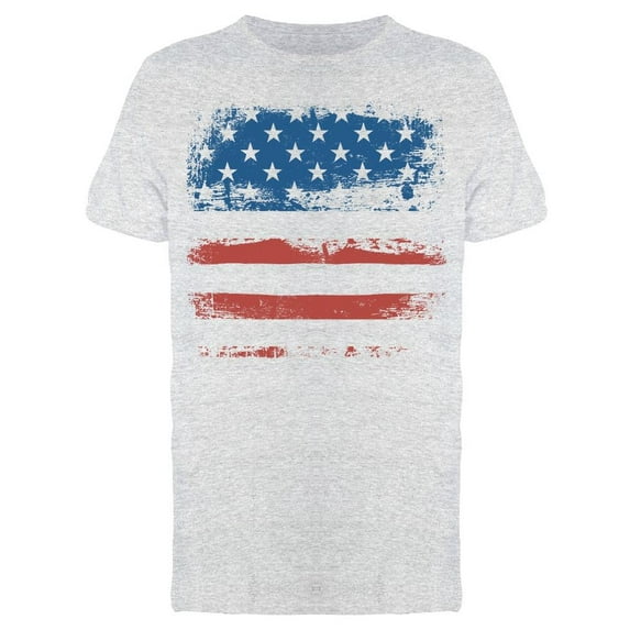 American Flag, Vintage Textured Tee Men's -Image by Shutterstock