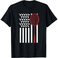 thumbnail image 1 of American Flag With Shuttlecocks Funny Badminton T Shirt Gift, 1 of 4