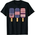 thumbnail image 1 of American Flag Women Popsicle T-Shirt, 1 of 3