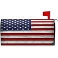thumbnail image 1 of American Flag Wooden Mailbox Cover Magnetic Mailboxes Wraps Letter Post Box Cover Decorative Standard Size 18x21 in Garden Yard Decor, 1 of 6