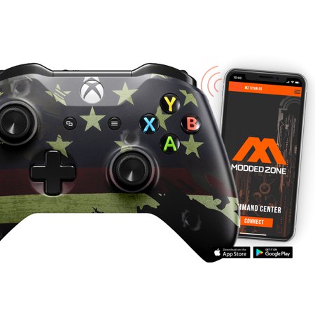 American Flag Xbox One S SMART Custom Rapid Fire Modded Controller. FPS mods. COD Warzone