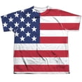 thumbnail image 1 of - American Flag - Youth Short Sleeve Shirt - Large, 1 of 2