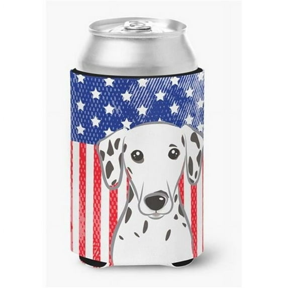 American Flag and Dalmatian Can or Bottle Hugger