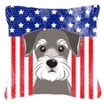 thumbnail image 1 of American Flag and Dog Fabric Decorative Pillow, 1 of 1
