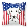 thumbnail image 1 of American Flag and Dog Fabric Decorative Pillow, 1 of 1