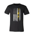 thumbnail image 1 of American Flag with Bolt T-Shirt, 1 of 1