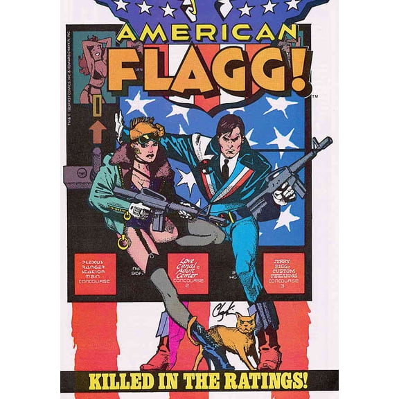 American Flagg #3 VF ; First Comic Book