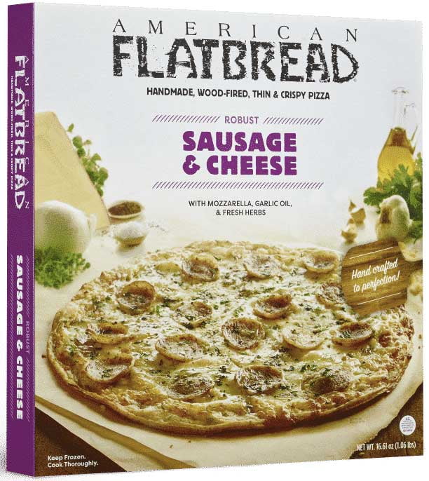 American Flatbread Cheese and Sausage Pizza, 16.61 Ounce 6 per case