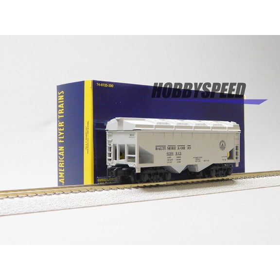 American Flyer B&O 2 Bay Covered Hopper #630413 S Gauge