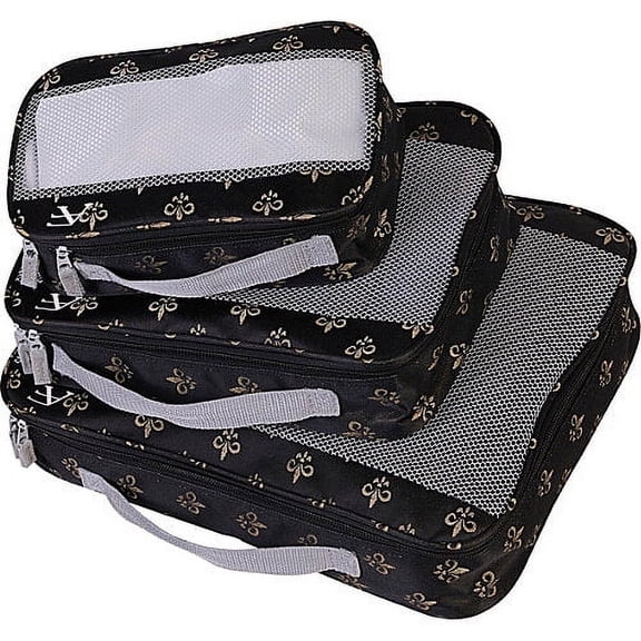 American Flyer Fleur De Lis Packing Cubes - 3-Piece Set