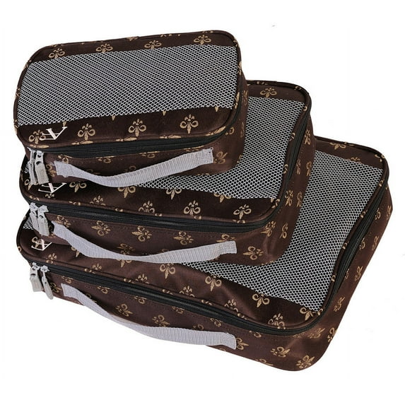 American Flyer Fleur De Lis Packing Cubes - 3-Piece Set