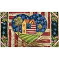 thumbnail image 1 of American Folk Heart Doormat, 1 of 1
