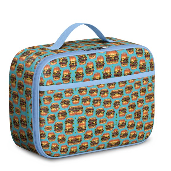 American Foodie Approved Insulated Lunch Tote - Spacious Thermal Lunch Bag for Burgers, Sandwiches & Breakfast, Lightweight & Compact with Spill-Resistant Interior & Mesh Compartment (Parents' Choice)