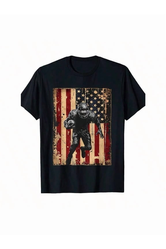 American Football Apparel - Football T-Shirt-220gT T-Shirt 100% Cotton T-Shirt.