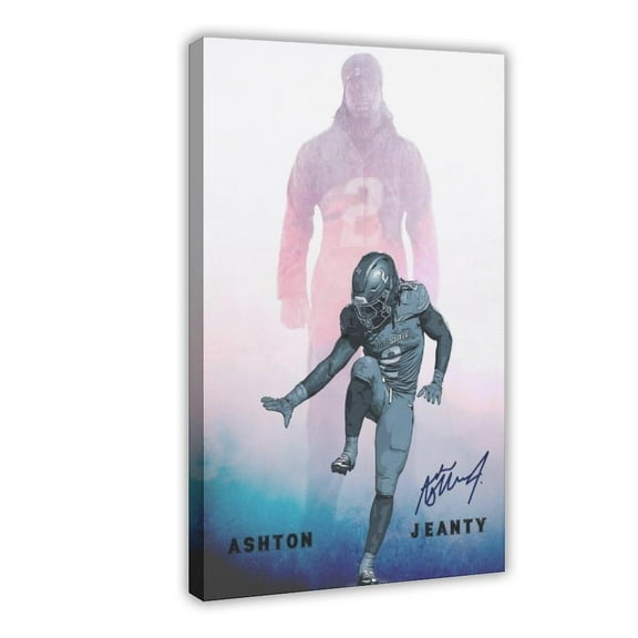 American Football Ashton Jeanty Posters Sports Star 91 Canvas Poster