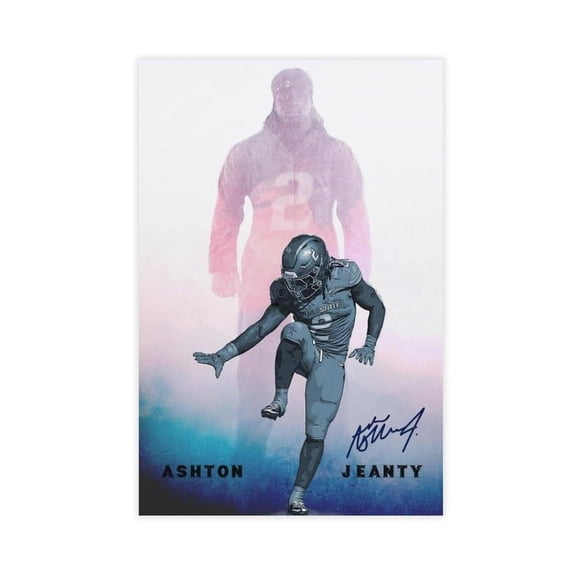 American Football Ashton Jeanty Posters Sports Star 91 Canvas Poster