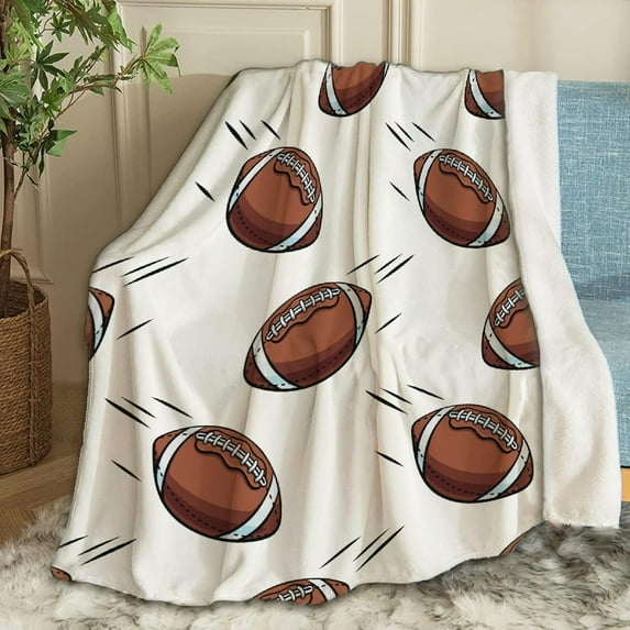 American Football Baby Blanket Cozy Soft Swaddle Blanket Boys, Girls, Infant, Newborn Receiving Blankets Birthday Gifts 40"x30" (Toddler) for Pets