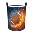 American Football Ball Sport Laundry Basket Waterproof Collapsible