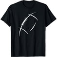 thumbnail image 1 of American Football Black T-Shirt Short Sleeve Tee For Men, 1 of 5