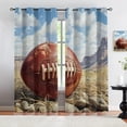American Football Blackout Curtains Western Sports Theme Window Drapes american-football-blackout-curtains-western-sports-theme-window-drapes
