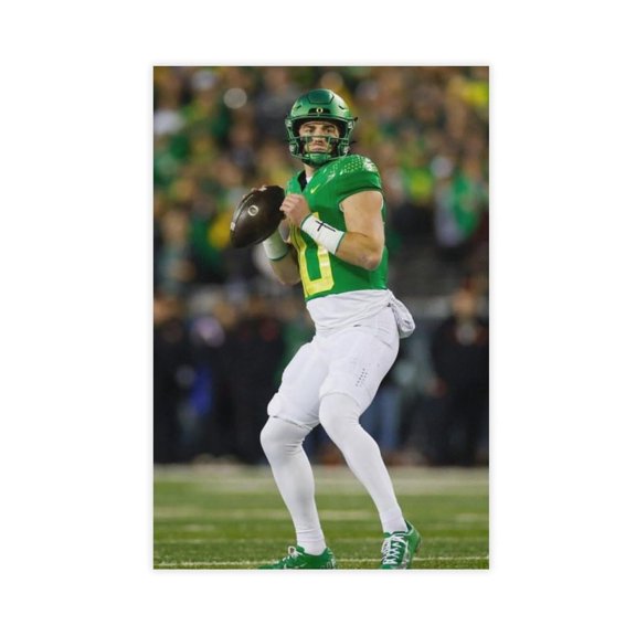 American Football Bo Nix Posters Sports Star04 Canvas Poster